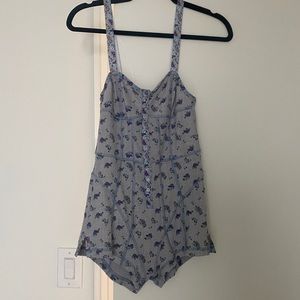 For Love & Lemons Floral Print Romper